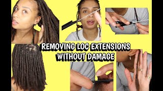 Removing My Loc Extensions WITHOUT DAMAGE | DETAILED REMOVAL