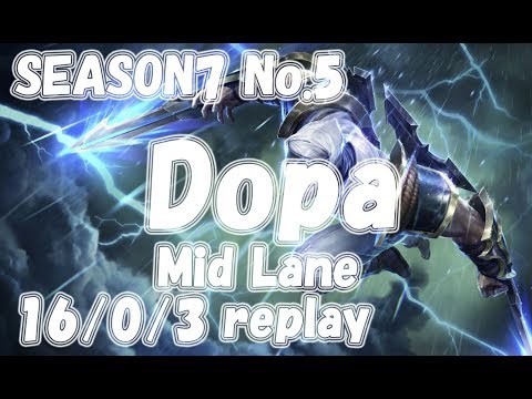Dopa Zed vs Ahri replay KR LOL Challenger