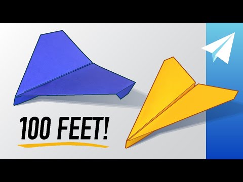 2 in 1 - dart and glider paper airplane flies over 100 feet! learn how to make flare