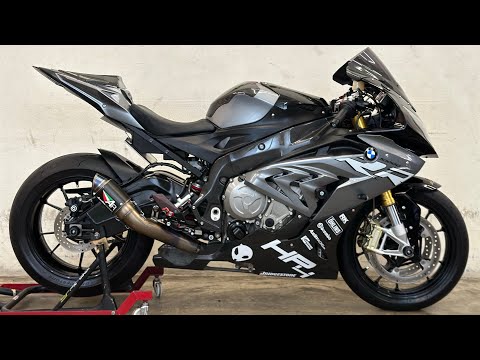 Bmw S1000rr Exhaust sound Austin racing gp2r titanium slip on