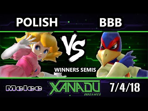 S@X 257 SSBM - BBB (Falco) Vs. Polish (Peach) - Smash Melee Winners Semis