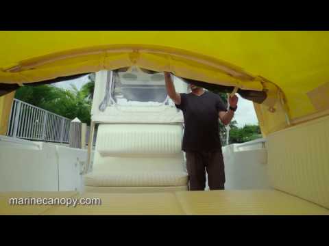 Marine Canopy - The Element - Boat Shade for center console boats - Functionality Video
