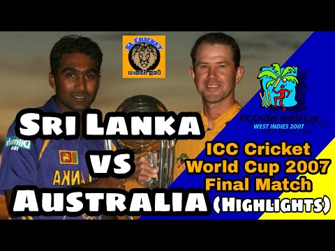 ICC Cricket World Cup Final - 2007 full highlights | Sri Lanka vs Australia
