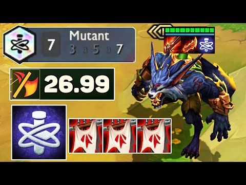 30.00+ Attack Speed | Adrenaline Rush 7 Mutant 3 Star Warwick + 3 Zeke | TFT SET 6.5