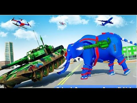 Flying Monster Truck Transform Part-2 | Rescue City Elephant Robot Android GamePlay | By Game Crazy