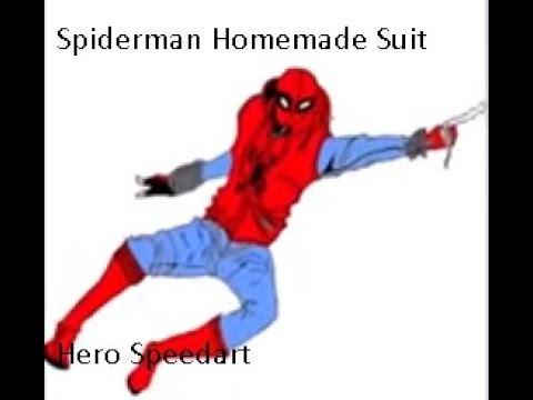 Spiderman Homemade suit|| Hero Speedart ||