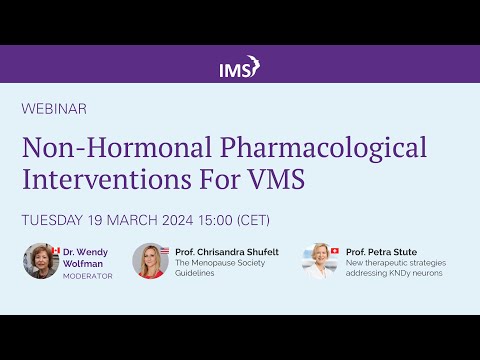 video:Non-Hormonal Pharmacological Interventions For VMS