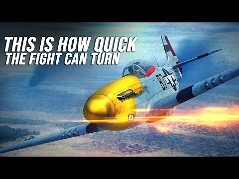 This Is How Fast The Tables Can Turn | P-51 Vs Fw-190 Dogfight | World War II | IL-2 Great battles |