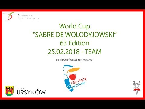 2018 Men's Sabre Team World Cup Warsaw - Piste Red
