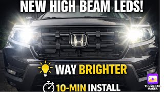 2024 Honda Ridgeline UPGRADE LED High Beams QUICK 10 MIN DIY. Looks Great! Beginning to end!