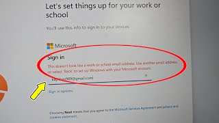 Fix Microsoft | This doesn't look like a work or school email address