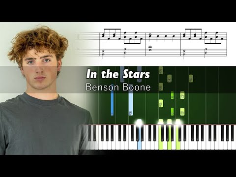 Benson Boone - In the Stars - Accurate Piano Tutorial with Sheet Music