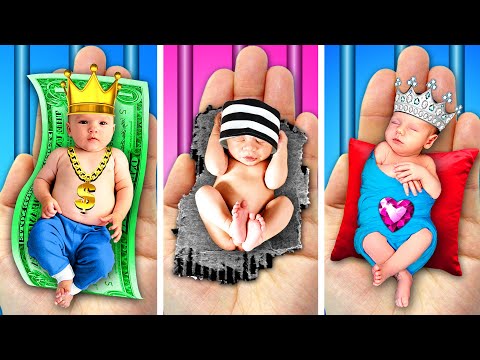 Rich VS Broke Vs Giga Rich Pregnant in Jail || Hilarious Moments and Clever Gadgets by Gotcha! Hacks - YouTube