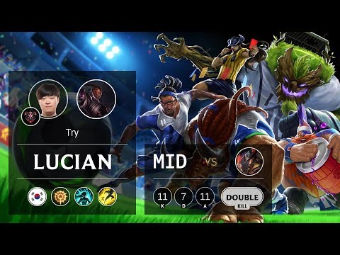 Lucian Mid vs Twisted Fate - KR Grandmaster Patch 9.18