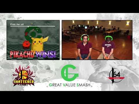 Smash 64: Spongy (Kirby) V Fireblaster (Pikachu / Yoshi) - Shattered 169 Tournament SSB64