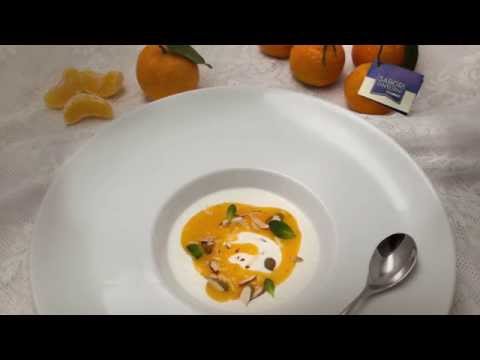 Saporie.com - Morbido di ricotta con crema di cachi alle clementine