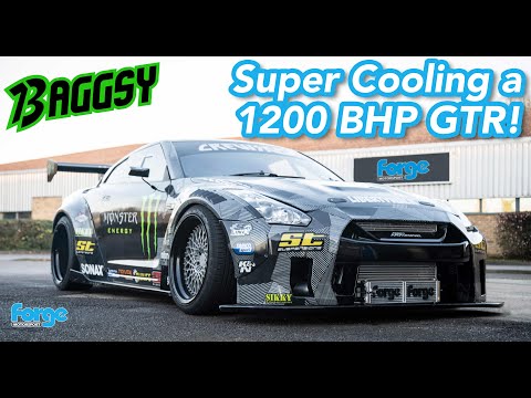 You Need To See The Ultimate Cooling Package We Made for Baggsy's 1200bhp Nissan GTR Drift Car!