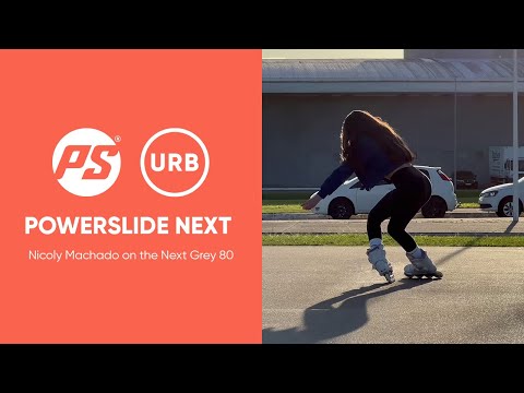 Nicoly Machado on the Powerslide Next Grey 80