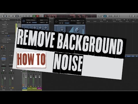 Remove Background Noise in Logic X - Noise gate, Expander - noise reduction