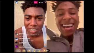 FREDO BANG, NBA YOUNGBOY &quot;What&#39;s 4TK I NEVER HEARD OF THAT GANG&quot; on INSTAGRAM LIVE