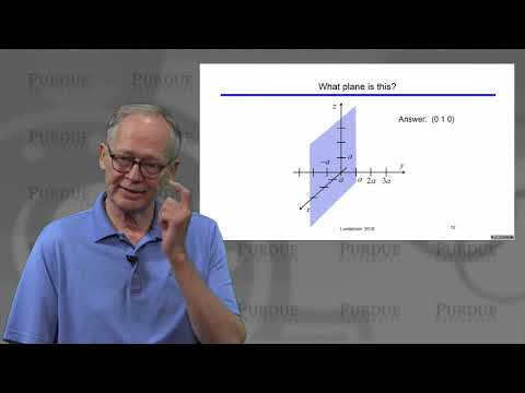 ECE Purdue Semiconductor Fundamentals L1.3: Materials Properties - Miller Indices