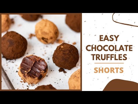 Easy Chocolate Truffles #SHORTS
