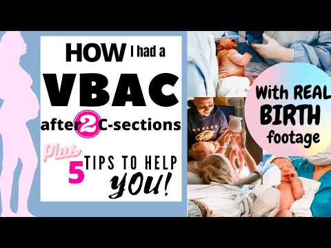 Vaginal BIRTH after C section | My BIRTH stories/videos & 5 tips to have a successful VBAC