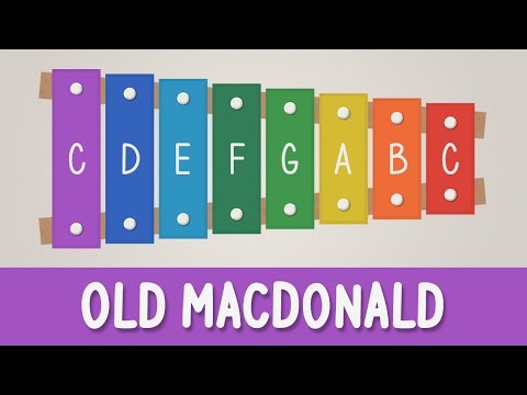 How to play Old MacDonald Had a Farm on a Xylophone - Easy Songs - Tutorial
