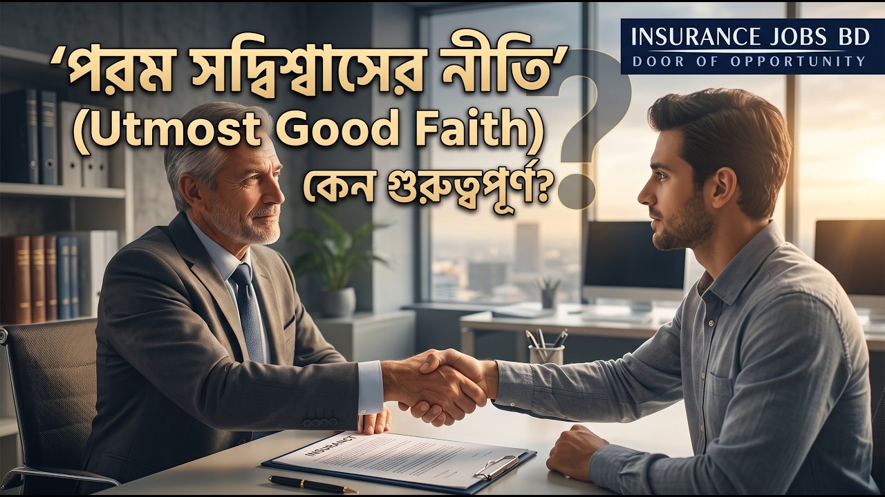 'পরম সদ্বিশ্বাসের নীতি' (Utmost Good Faith) কেন গুরুত্বপূর্ণ?
