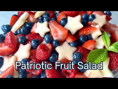 How to make Red, White, and Blue Fruit Salad Recipe