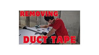 몇 년째 차에 붙어있던 덕트테이프, 드디어 제거! Removing Duct Tape That’s Been Stuck for YEARS!
