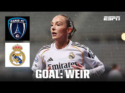 GOAL! 1-1: Caroline Weir brings Real Madrid level vs. Paris FC | UEFA Women’s Champions League