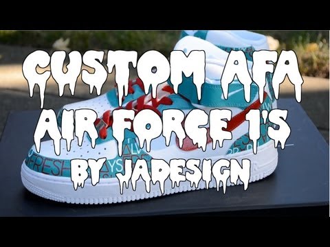 Custom "AFA" Air Force 1's by Joseph Alexander Design!