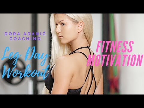 Dora Adanic Coaching - Fitness Motivation - Hotel Gym Leg Day + Posing