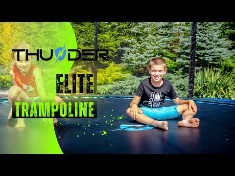 Батут THUNDER INSIDE ELITE 16 футов (488 см) с внутренней сеткой безопасный и прочный садовый батут для всей семьи - фото 1 - id-p2640141530