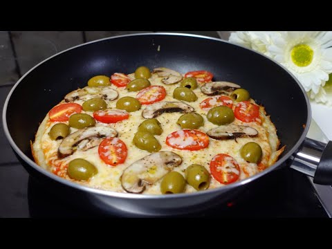 We don't buy Pizza anymore! Liquid dough, No Knead Pizza - No Oven Needed!