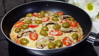 Wir kaufen keine Pizza mehr! Flüssiger Teig, Pizza ohne Kneten – kein Backofen nötig!