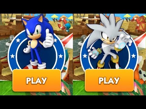 Sonic Dash iPhone Gameplay - SONIC VS SILVER