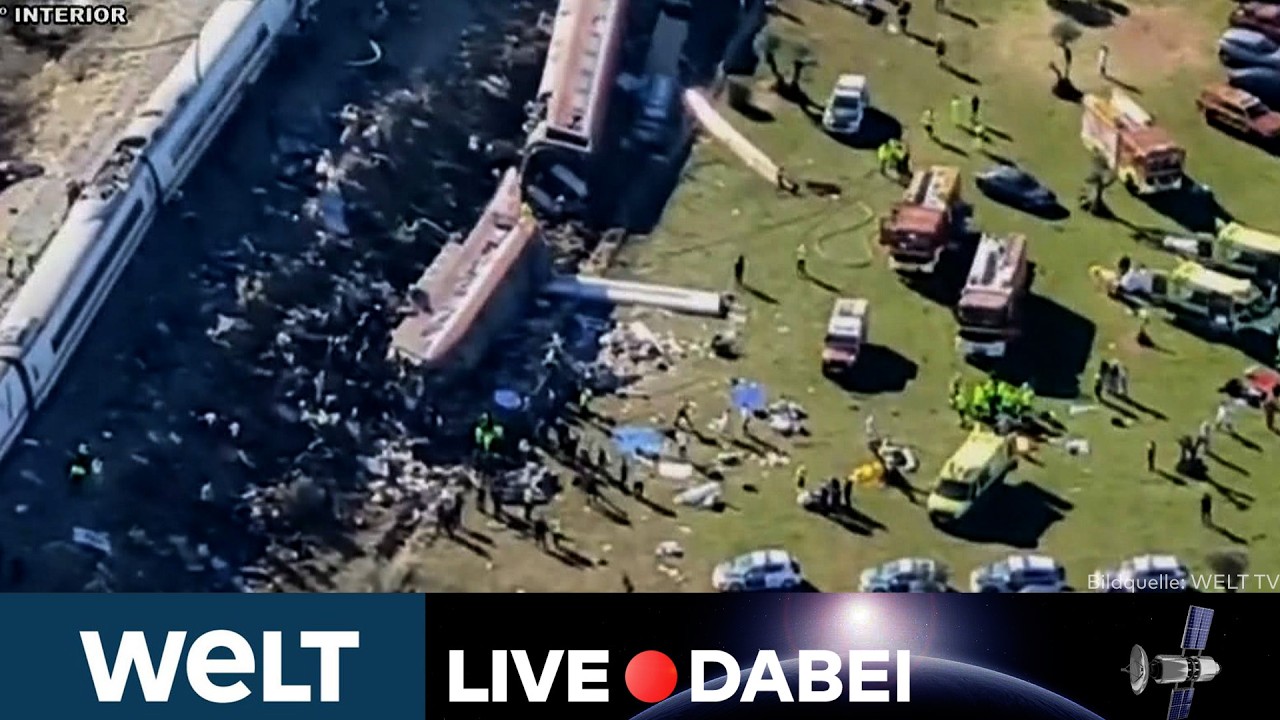 ZUGUNGLÜCK SPANIEN: Suche nach Überlebenden nach Kollision zweier Schnellzüge | LIVESTREAM