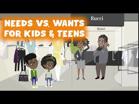 Needs vs. Wants for Kids and Teens | Needs and Wants Explained | Financial Literacy for Kids