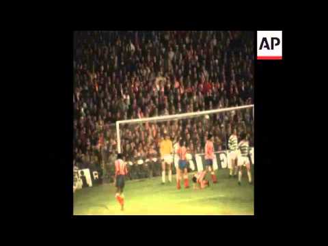 LIB 26-4-74 ATHLETICO MADRID PLAY CELTIC IN EUROPEAN CUP SEMI-FINAL
