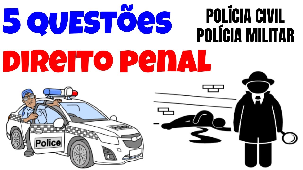 5 Questões Desenhadas de Direito Penal para você aprender de verdade