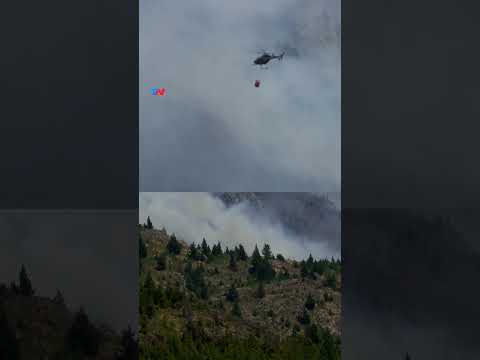 SE REAVIVÓ EL FUEGO EN CHUBUT: Así funcionan los helibaldes utilizados para combatir los incendios