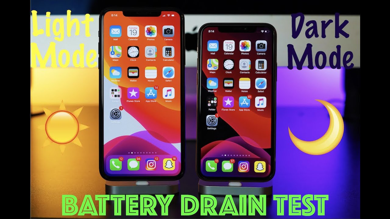 Dark Mode vs. Light Mode Battery Drain Test on iPhone 11 Pro & Pro Max! Does it Save Battery?