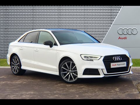 RO17WWU AUDI A3 TDI S LINE BLACK EDITION WHITE 2017, Slough Audi