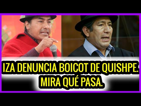 Iza denuncia boicot de Quishpe. Mira qué pasa.