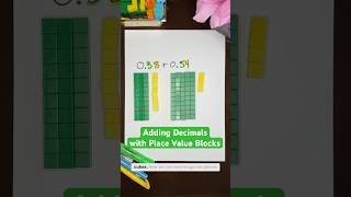 How to add decimals with Place Value Blocks #decimals #5thgrade #mathhelp