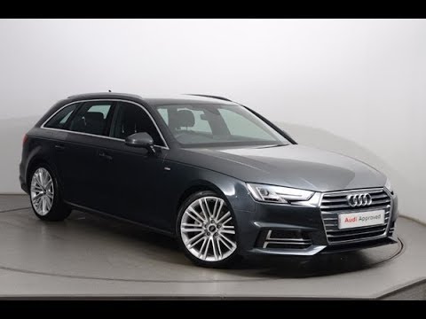 GJ17CKK AUDI A4 AVANT TDI S LINE GREY 2017, Nottingham Audi