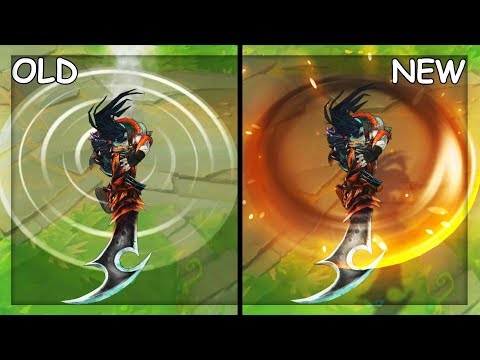 All Tryndamere Skins OLD and NEW Visual Effects VFX Update 2019 (League of Legends)
