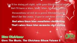 Glee - Blue Christmas (Lyrics On Screen)